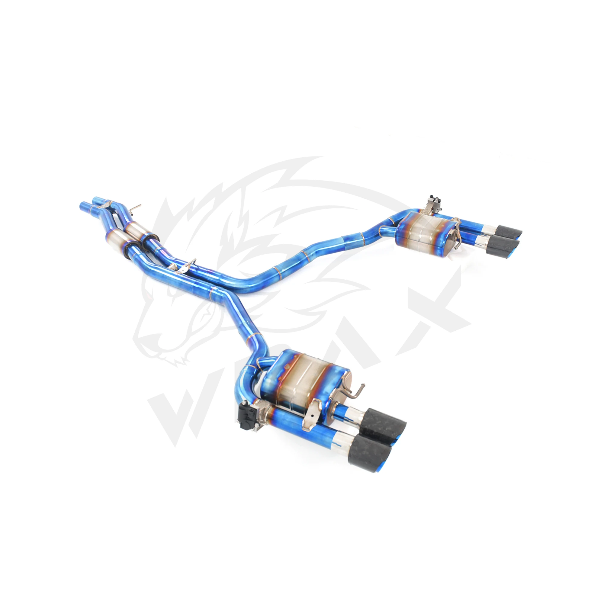 WRAX-escape de titanio para Audi S8 D4, sistemas de válvula de Control de escape eléctrico, accesorios para coche, reemplazo sin pérdidas Catback - imagen 4