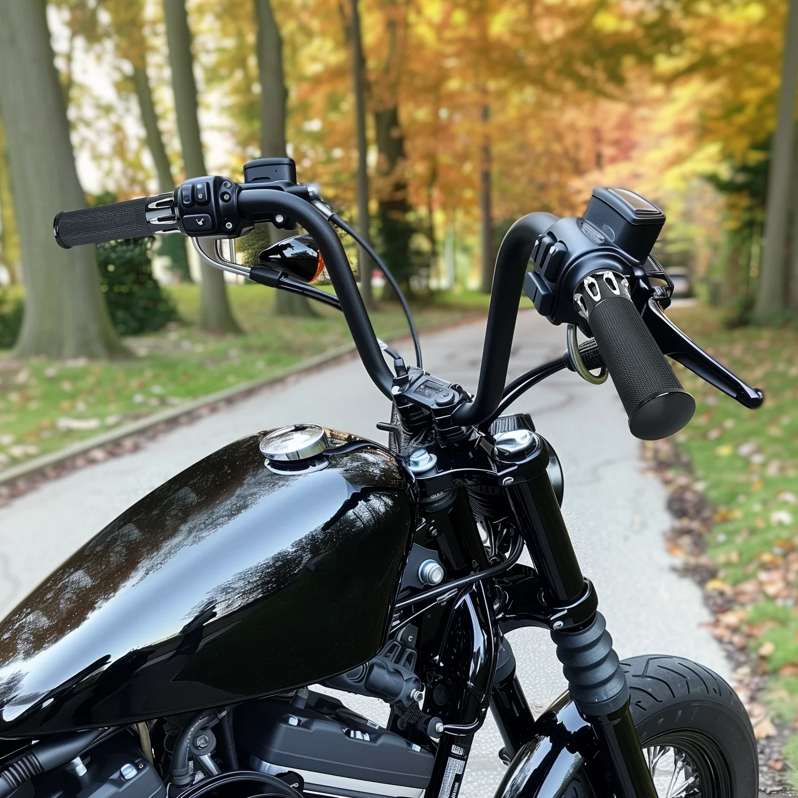 Puños de manillar 1 pulgada Harley Touring, Softail y Sportster - imagen 4