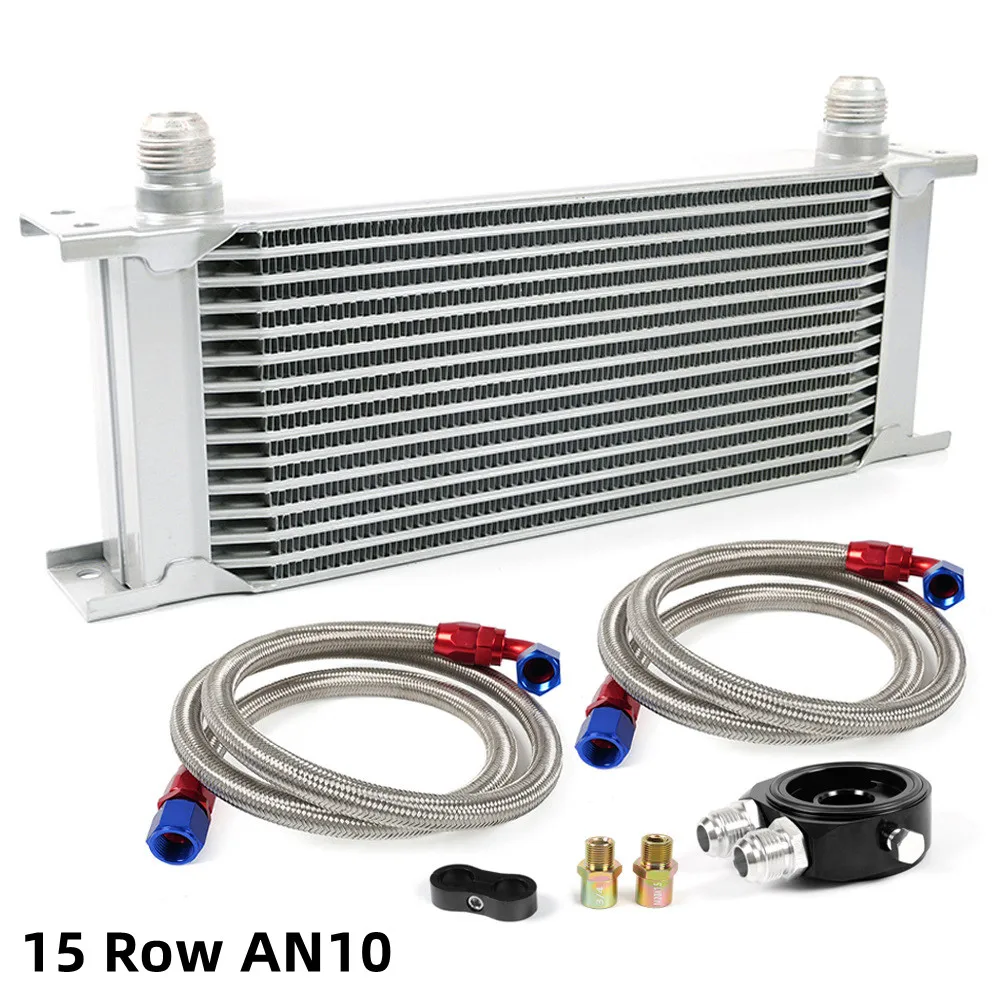 Kit adaptador enfriador aceite transmisión Universal AN10 15 filas
