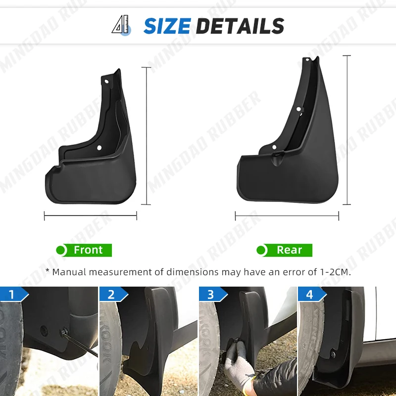 Auto Styline guardabarros MG4 2022-2024 protector anti-salpicaduras - imagen 3
