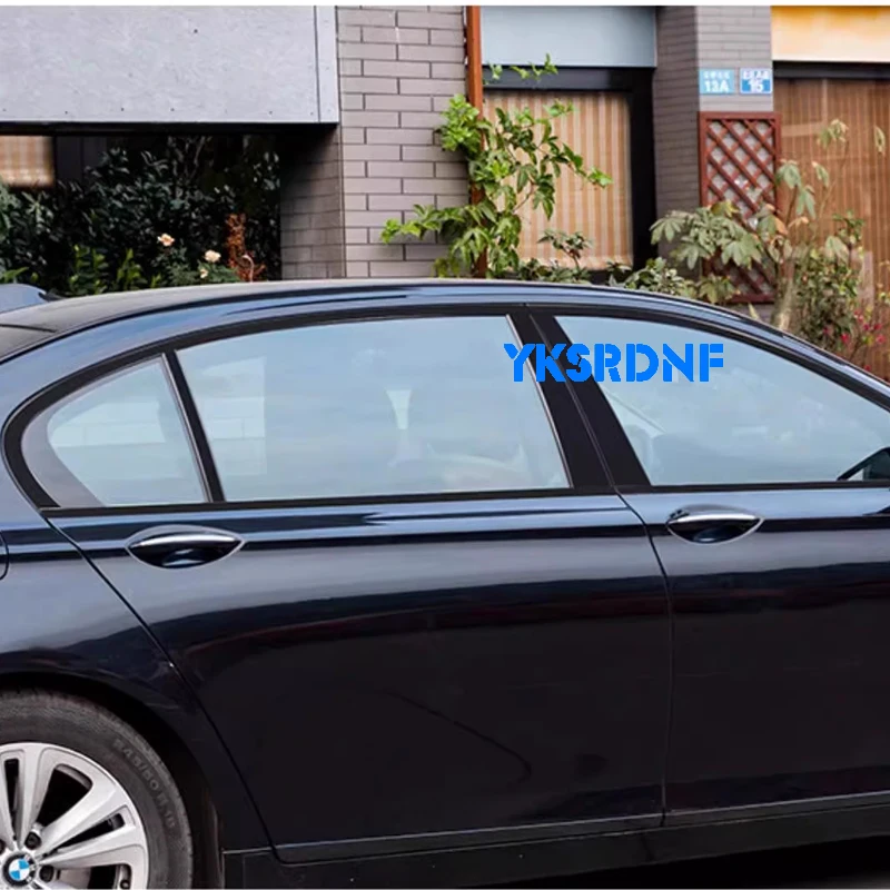 Estilo de coche, moldura de ventana de acero negro, tiras de marco, cubierta embellecedora para BMW Serie 7 F02 G12 2009 a 2023 - imagen 4