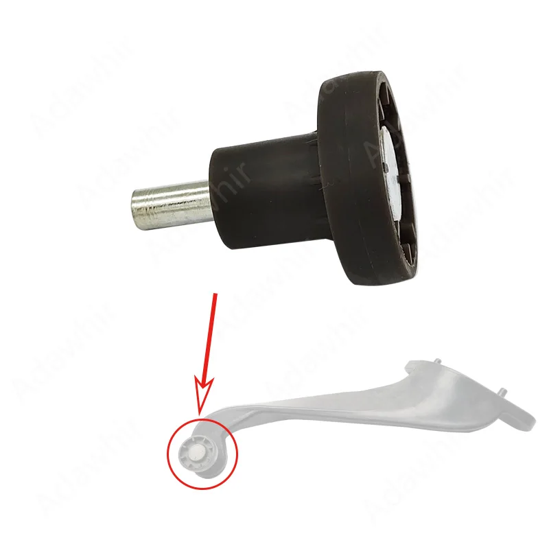 Bisagra y polea de guía superior para puerta corredera