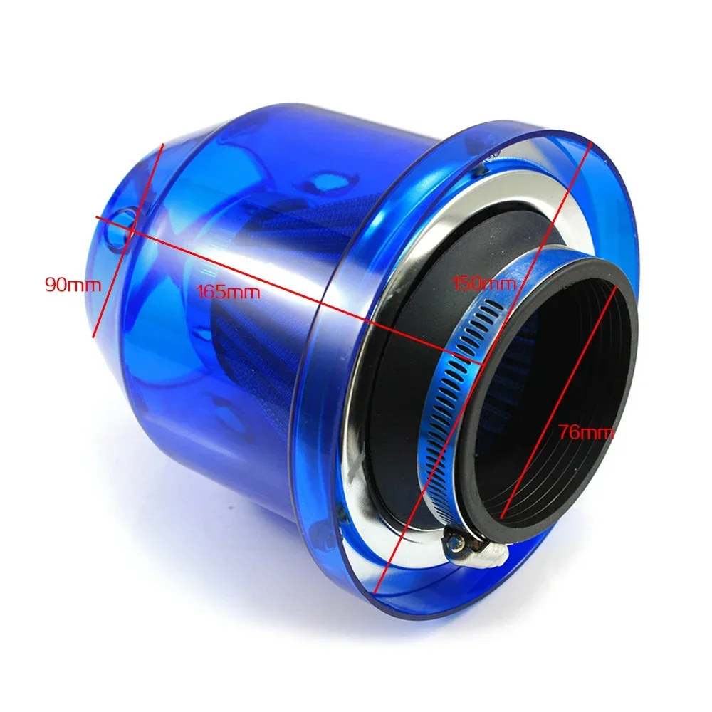 Filtro de aire cónico alto flujo racing para entrada fría de admisión - imagen 4