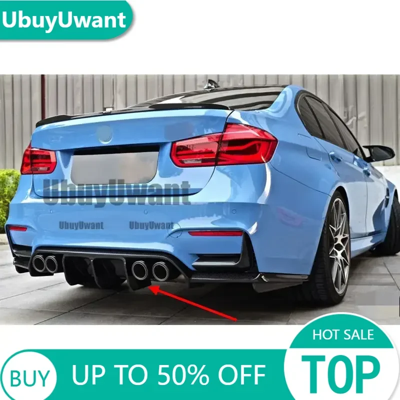 Difusores traseros estilo fibra de carbono ABS para BMW Serie 3 F30