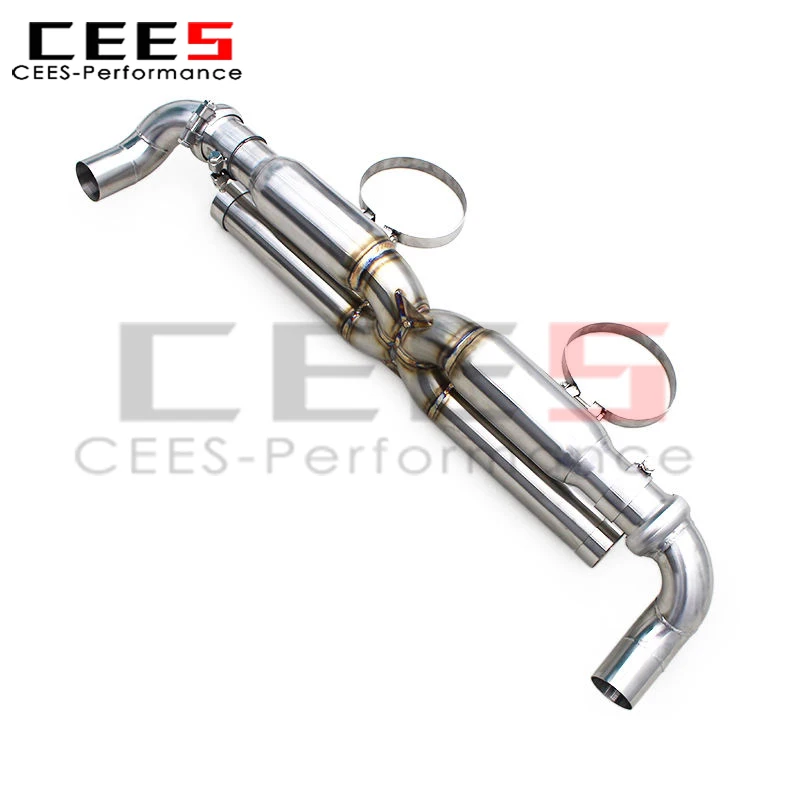 Silenciador de escape cees para Porsche 911 991,2 Carrera 3,0 T 2016-2018 sistema de escape Catback de acero inoxidable X tubo de escape - imagen 3