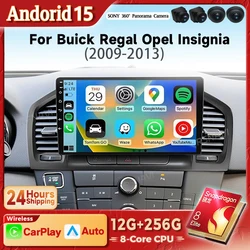Radio 2DIN Android 15 con CarPlay – Buick Regal y Opel Insignia