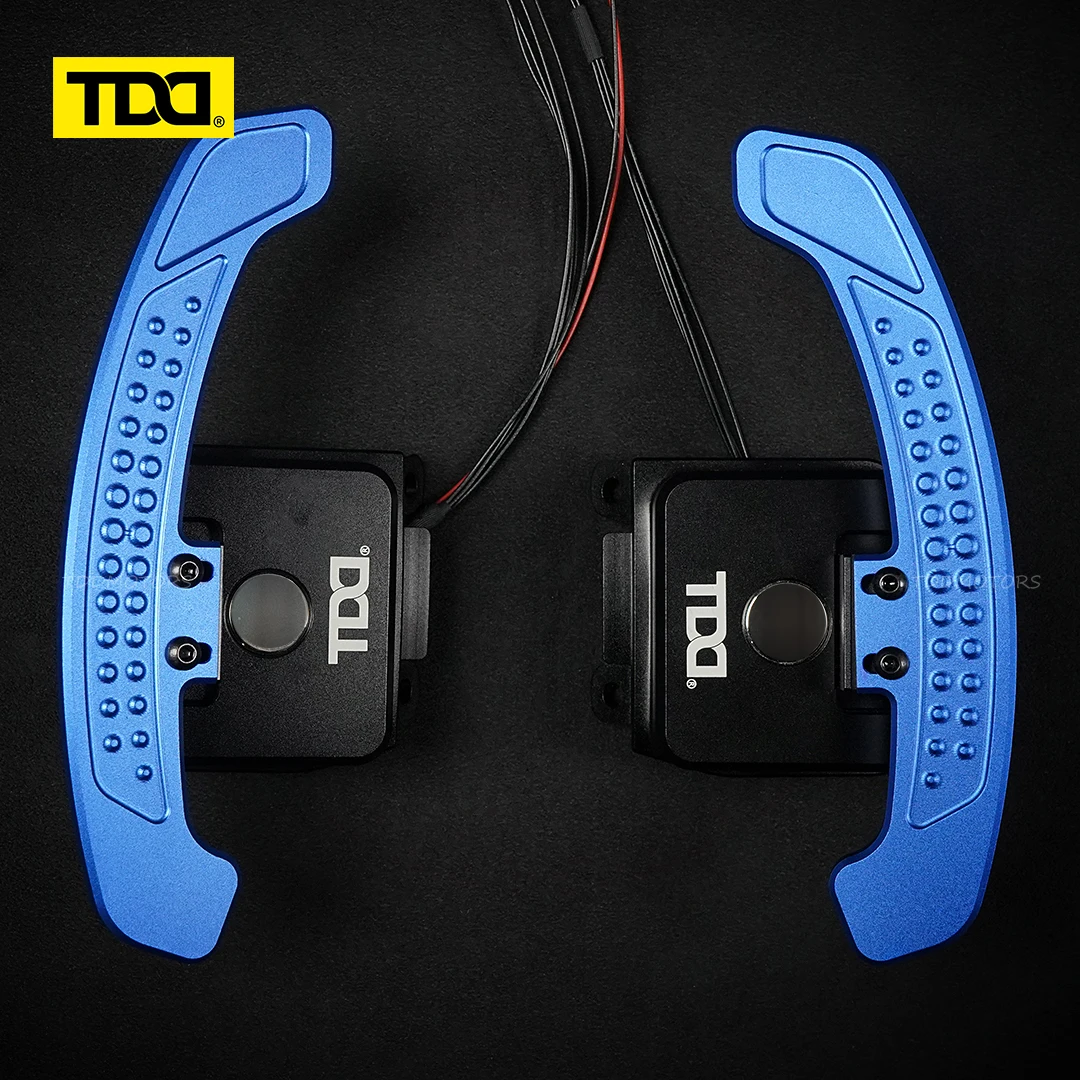 Paletas cambio TDD LED fibra carbono para Chevrolet C4 – app conectada