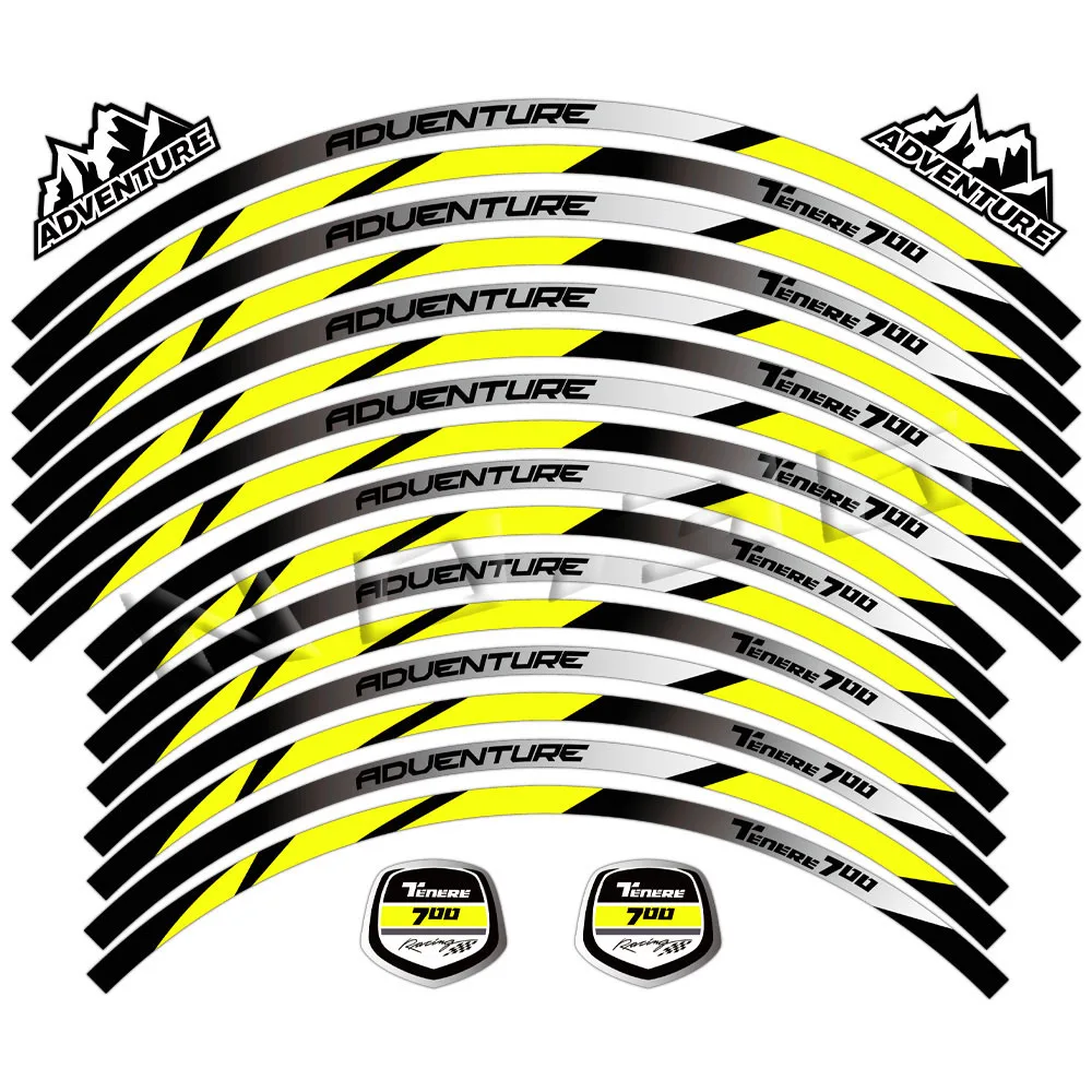 Pegatinas reflectantes para llantas Yamaha Ténéré 700 XTZ 700Z - imagen 4