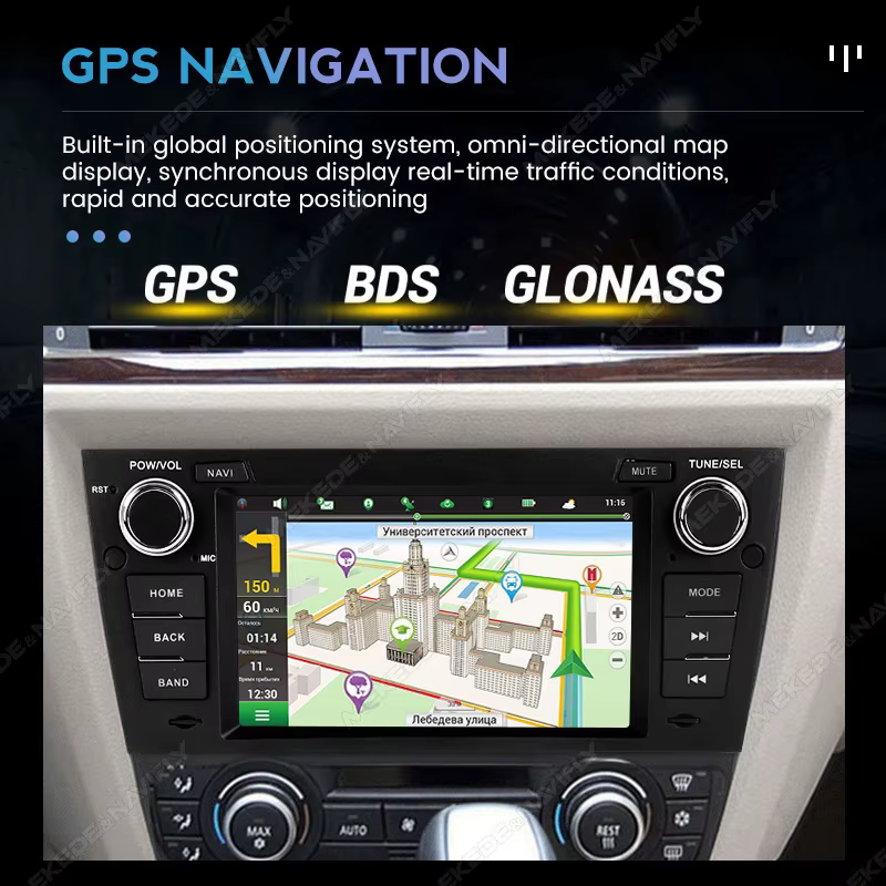 MEKEDE Radio 2DIN con CarPlay y Android Auto – BMW E90-E93 - imagen 5