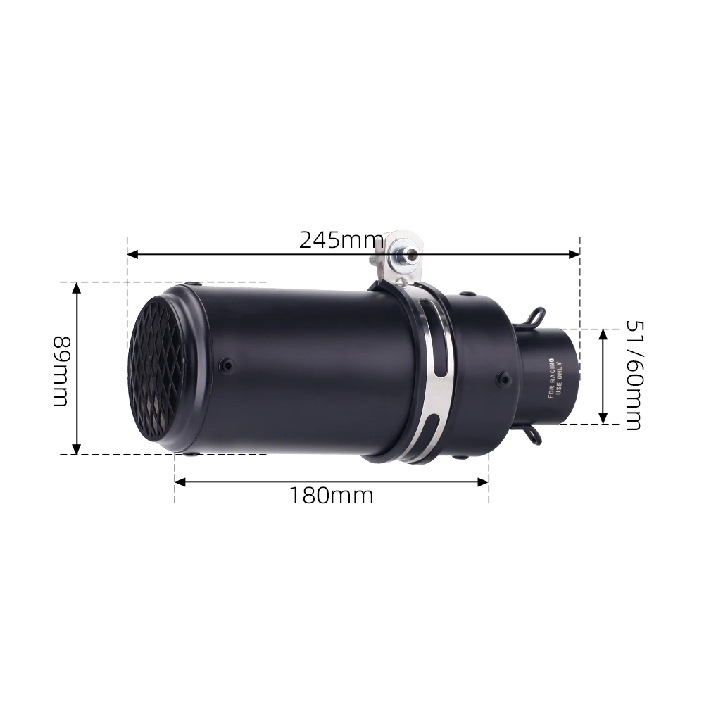 Silenciador inoxidable 60mm para Yamaha XMAX, Honda PCX y Benelli TNT - imagen 5