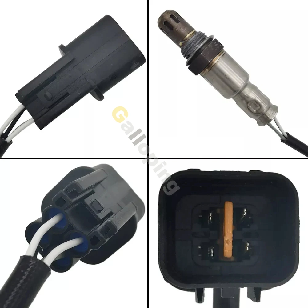 4x Sensor de oxígeno O2 1 2 Banco 1 2 para 2012 2013 2014 2015 2016 Hyundai Genesis Coupe 3.8L aguas arriba abajo delantero trasero 4 cables - imagen 3