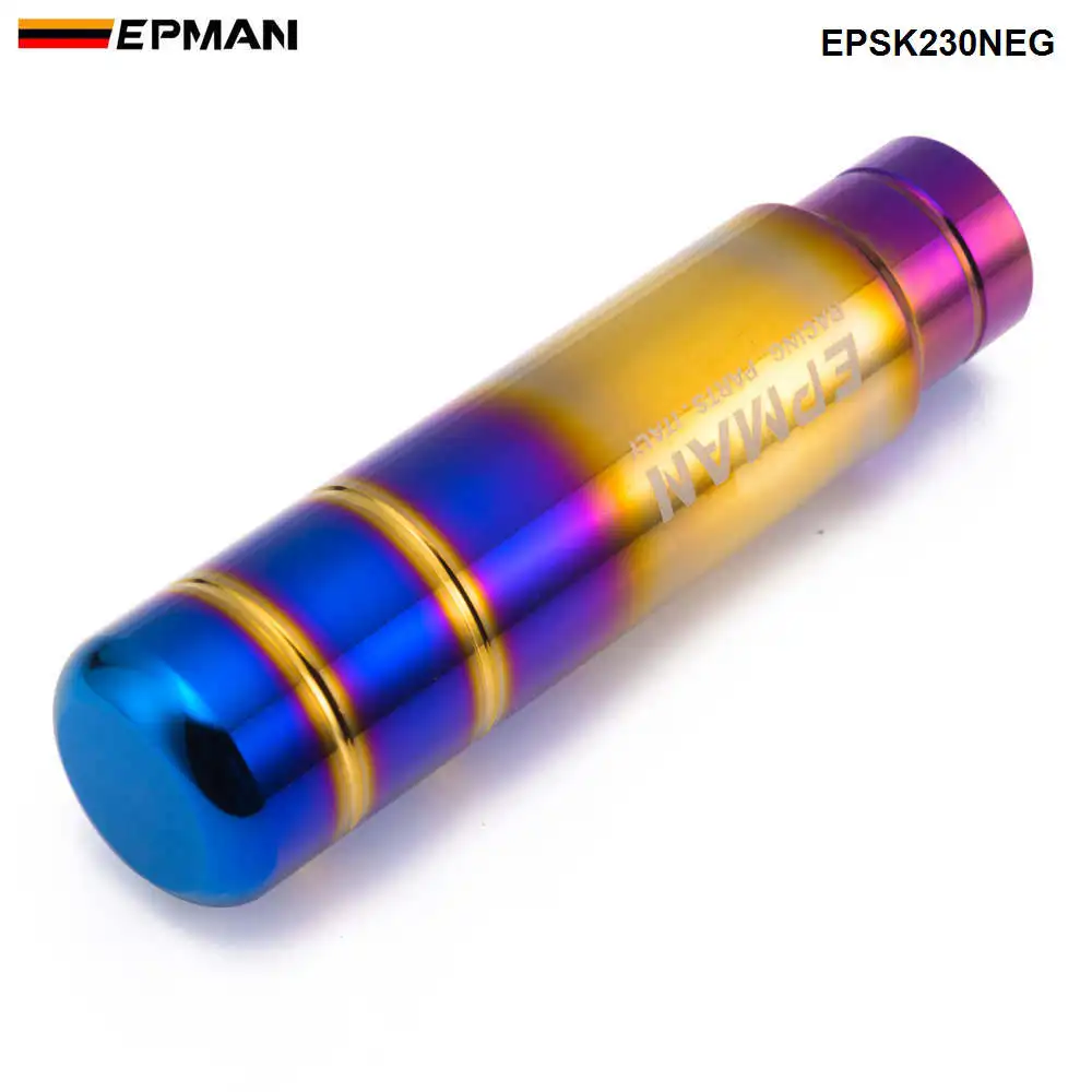 EPMAN Pomo de cambio JDM universal de aluminio azul y dorado - imagen 5