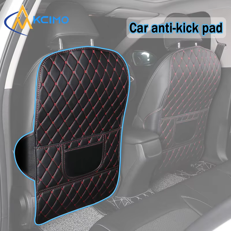 Protector de asiento trasero Kcimo de cuero PU con bolsillo