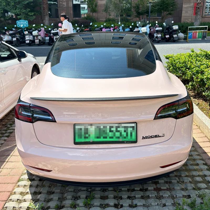Alerón trasero Tesla Model 3 2017-2023 plástico ABS negro – Kit ajuste - imagen 3