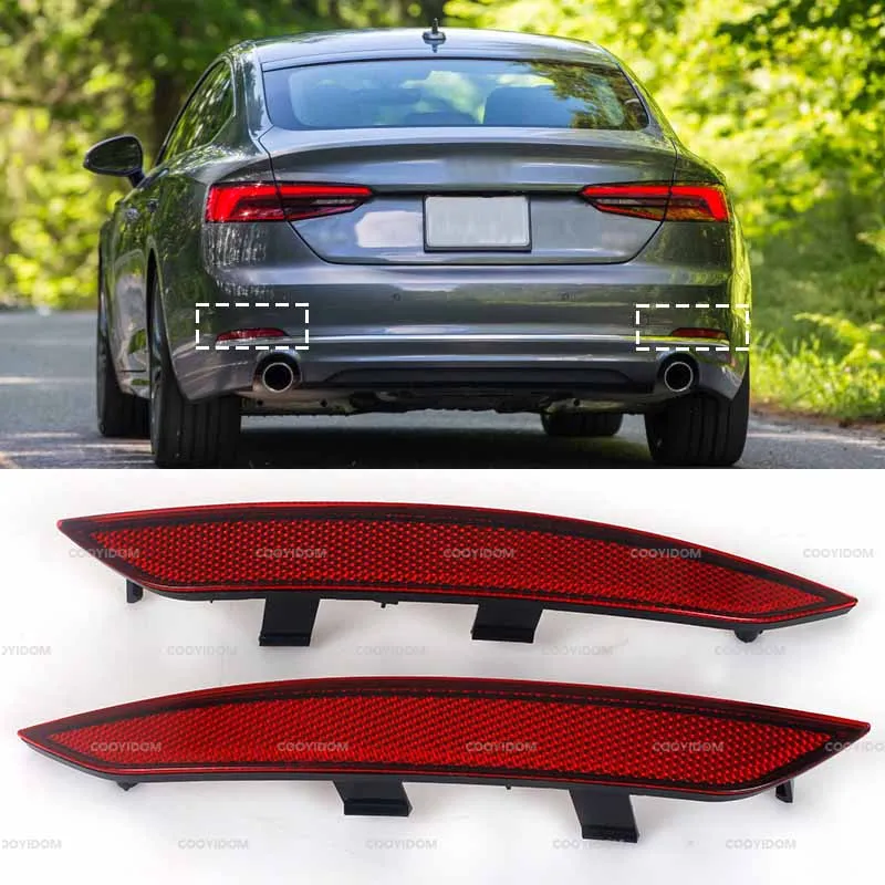 Catadióptrico trasero de parachoques para Audi A5 2017-2020