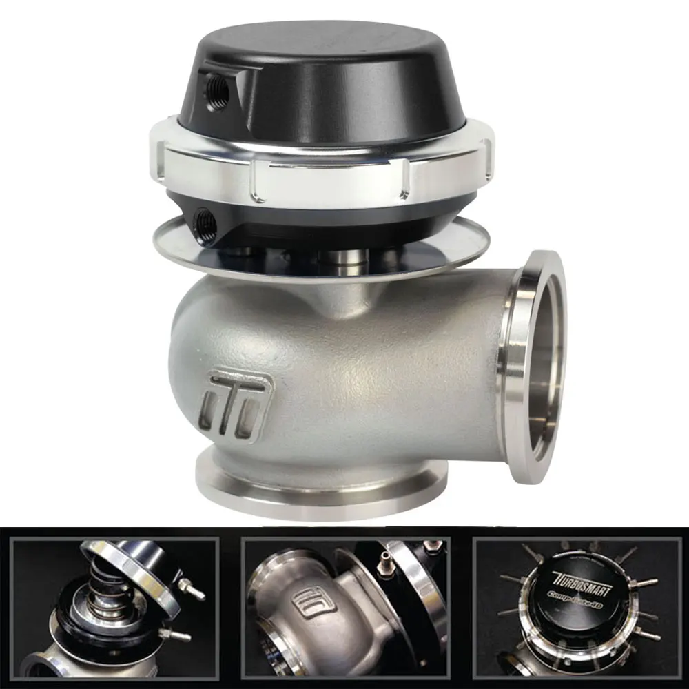 Detalle de la wastegate y sus conexiones