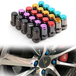 Kit tuercas de rueda M12x1,5 con tapas hexagonales racing universales