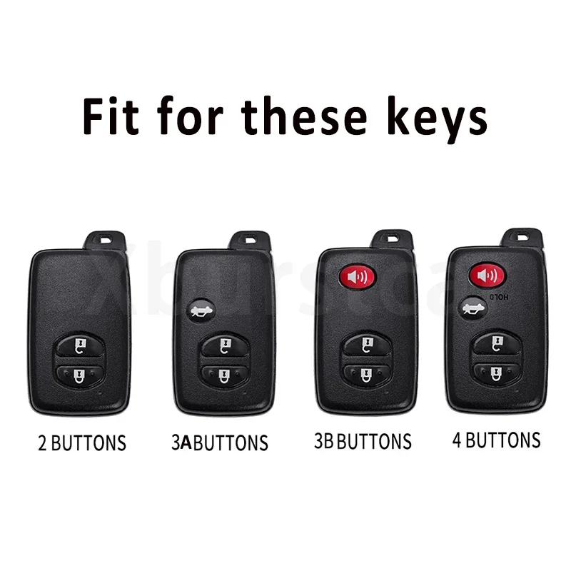 Carcasa de llave TPU 2/3/4 botones - Toyota Camry/Prado 150, Prius - imagen 2