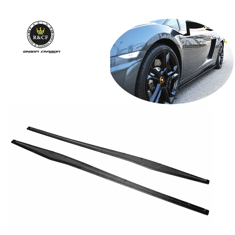Faldones laterales de fibra de carbono estilo SP, piezas del cuerpo para Lamborghini Gallardo LP550 LP560 LP570