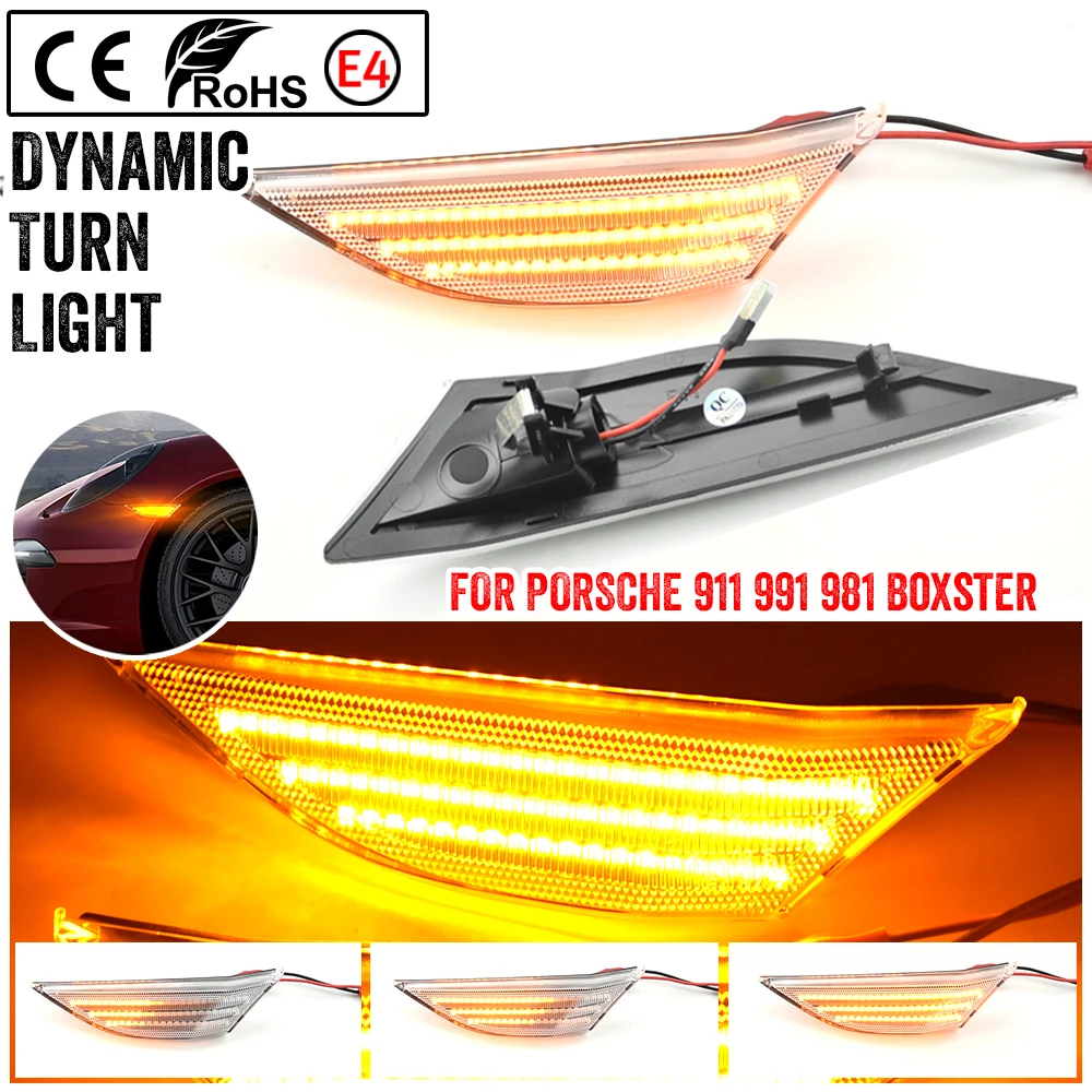 Intermitente lateral LED ámbar para Porsche 911, 718 y Cayenne 92A - imagen 3