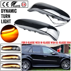 Intermitentes LED dinámicos de espejo para Mercedes W164, X164 y W251