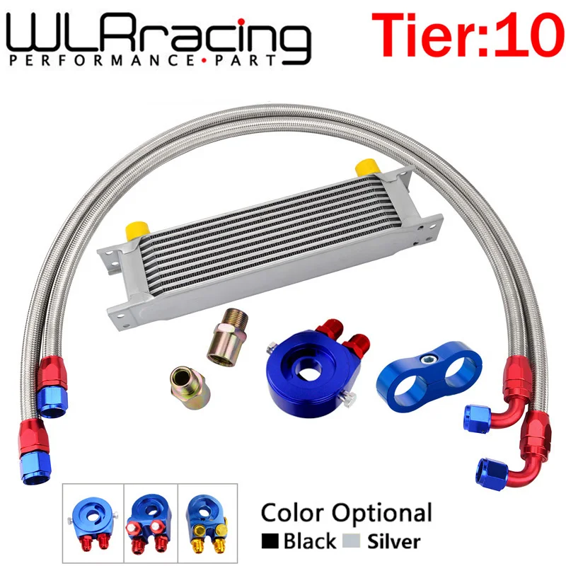 Kit enfriador de aceite AN10 con adaptador sándwich para motor