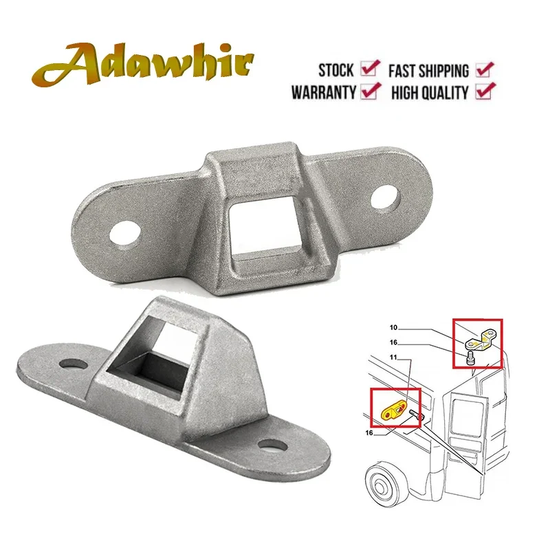 1 Juego de botón de bloqueo de guía, puerta trasera superior e inferior para FIAT Ducato II Daily Jumper Boxer CITROEN JUMPER 1303898080 , 1303896080
