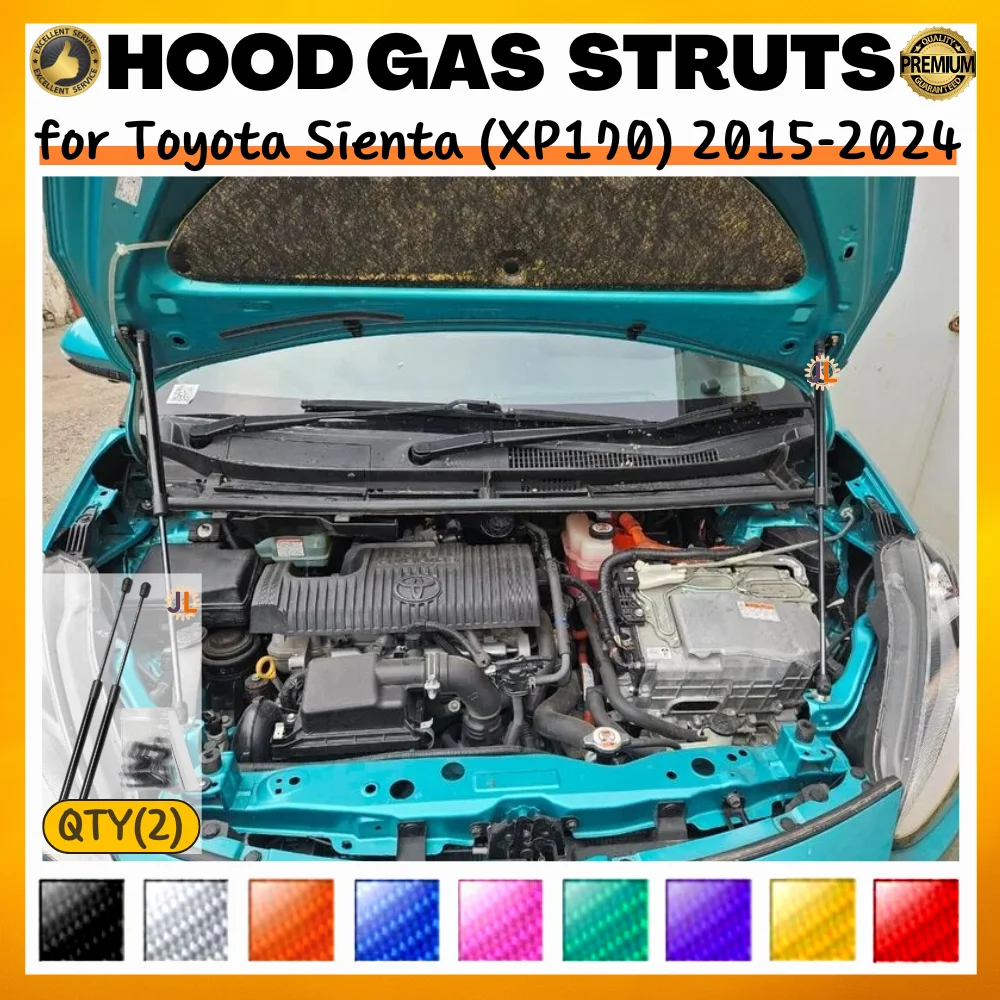 Muelles de gas del capó para Toyota Sienta XP170 2015-2024