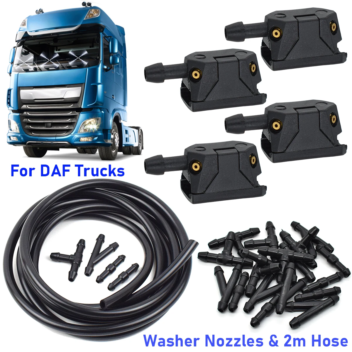Boquillas limpiaparabrisas DAF XF 105 – XF 95 (4 vías)