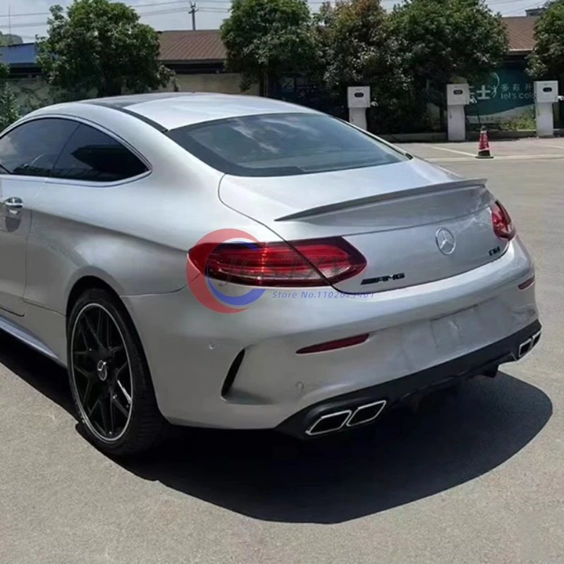 Alerón trasero estilo M4 negro brillante Mercedes Clase C W205 - imagen 3