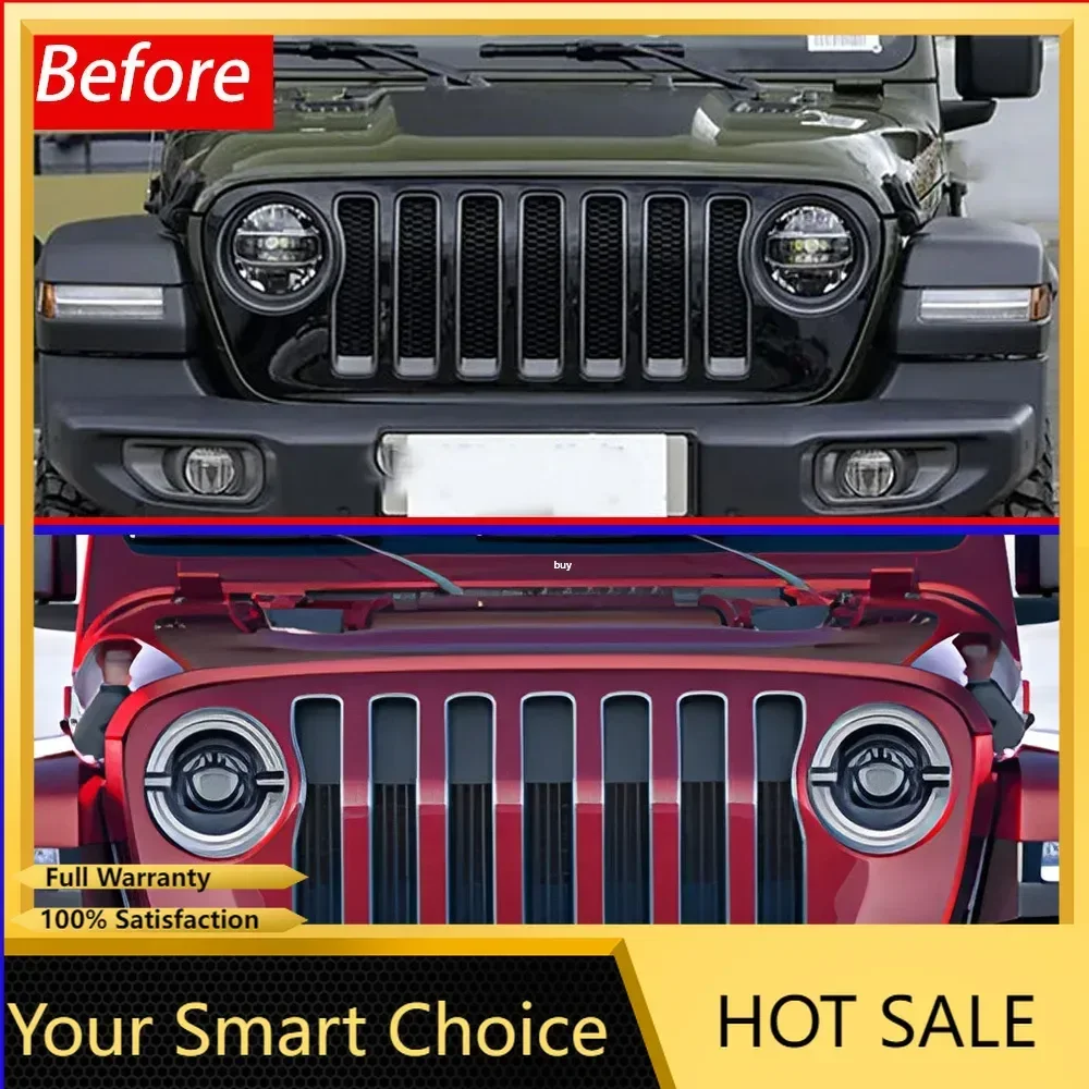 Faros delteros LED Jeep Wrangler JL 2018-2021 - imagen 2
