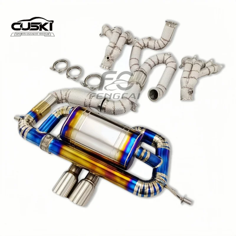 Silenciador de titanio y colector S-tube para Lotus Evora GT410 3.5T