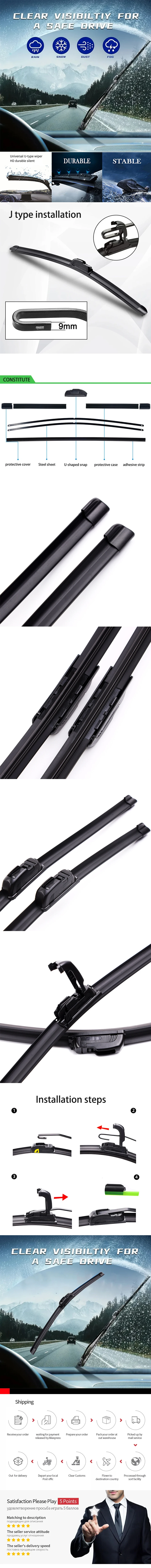 Limpiaparabrisas en uso