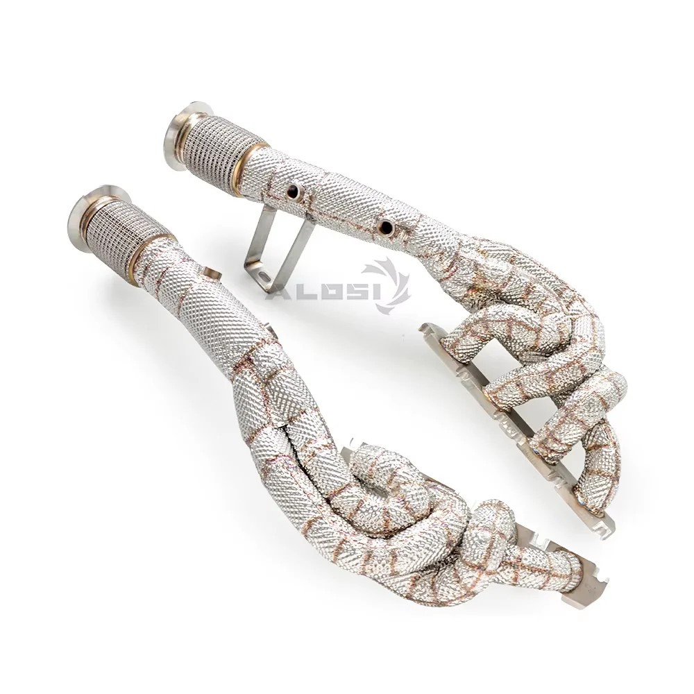 Bajante aislado acero inoxidable para Audi R8 V8 4.2 2008-2020 - imagen 5