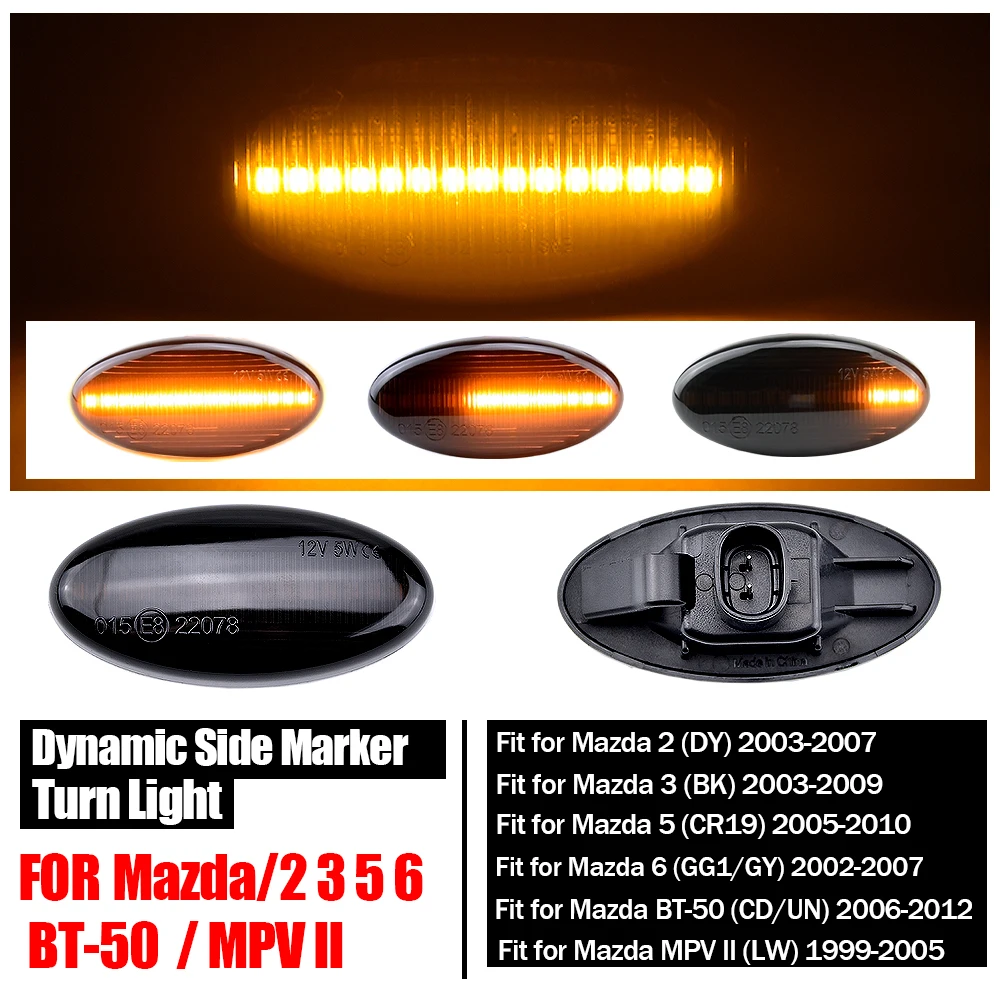 Indicador lateral LED secuencial para Mazda 3 BK 2003-2009 - imagen 2