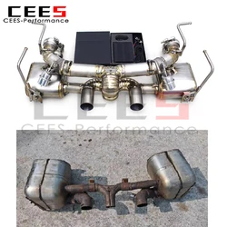 Ceees Cat-back con válvula para Ferrari 458 4.5L Italia/Spider