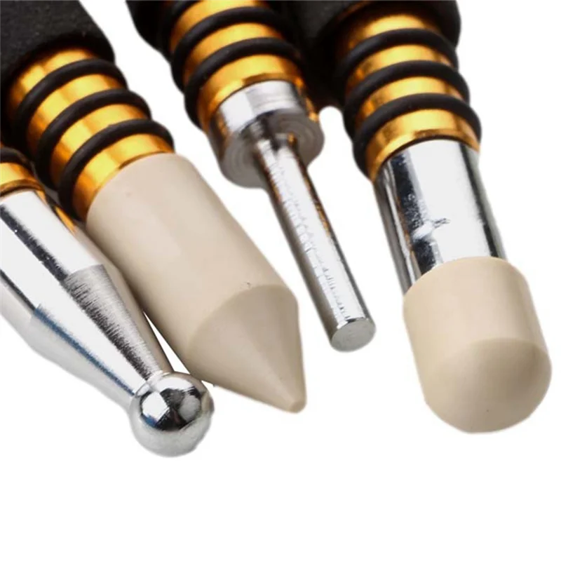 Herramienta de reparación de abolladuras de carrocería de coche antideslizante, herramienta de reparación sin rastro con forma de bolígrafo extraíble, eliminación de abolladuras de carrocería de automóvil, 4 Uds. - imagen 4