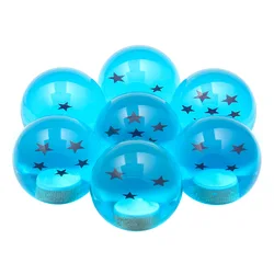 Pomo de cambio universal azul cielo de 54 mm con diseño de 7 estrellas