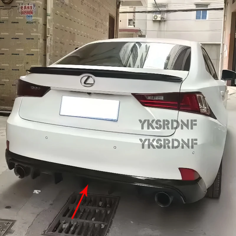 Difusor trasero con labio ABS negro carbono Lexus IS 2014-2016 - imagen 4
