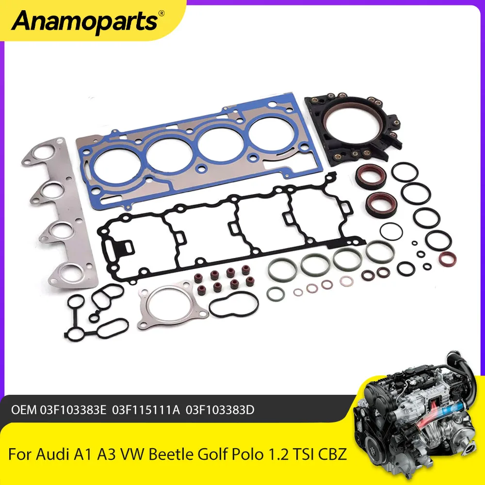 Kit retén motor 1.2 TSI CBZ – Audi A1 A3 VW Golf Beetle Polo