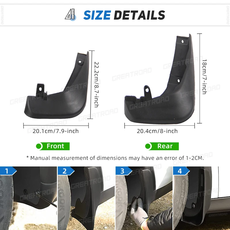 Protectores guardabarros ABS para Mazda 6 Atenza 2013-2019 - imagen 4