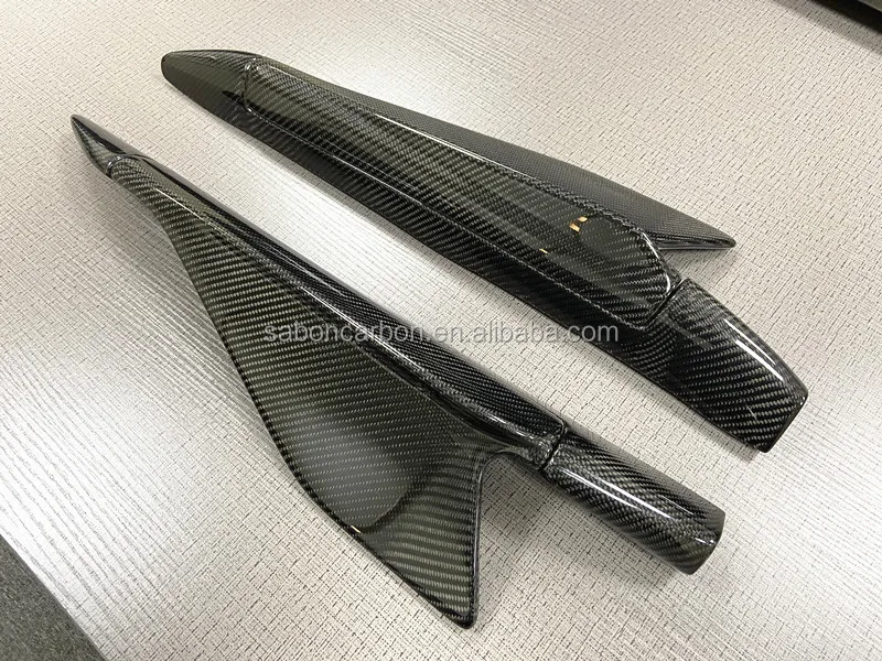 Para Audi R8 V10 Gen 2 2017-19 faldones laterales traseros de fibra de carbono Winglets - imagen 5