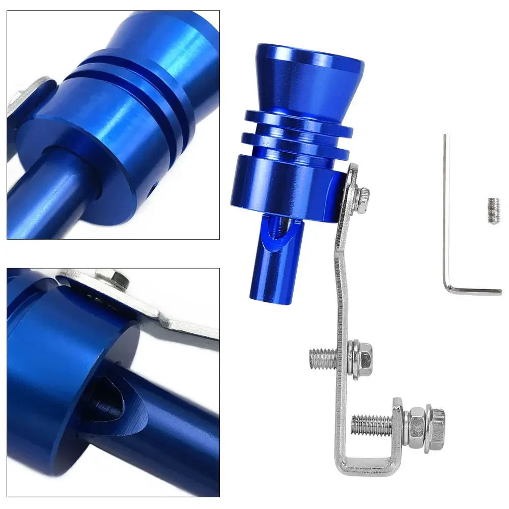 Silbato de escape whistle turbo azul XL en aluminio para coche - imagen 5