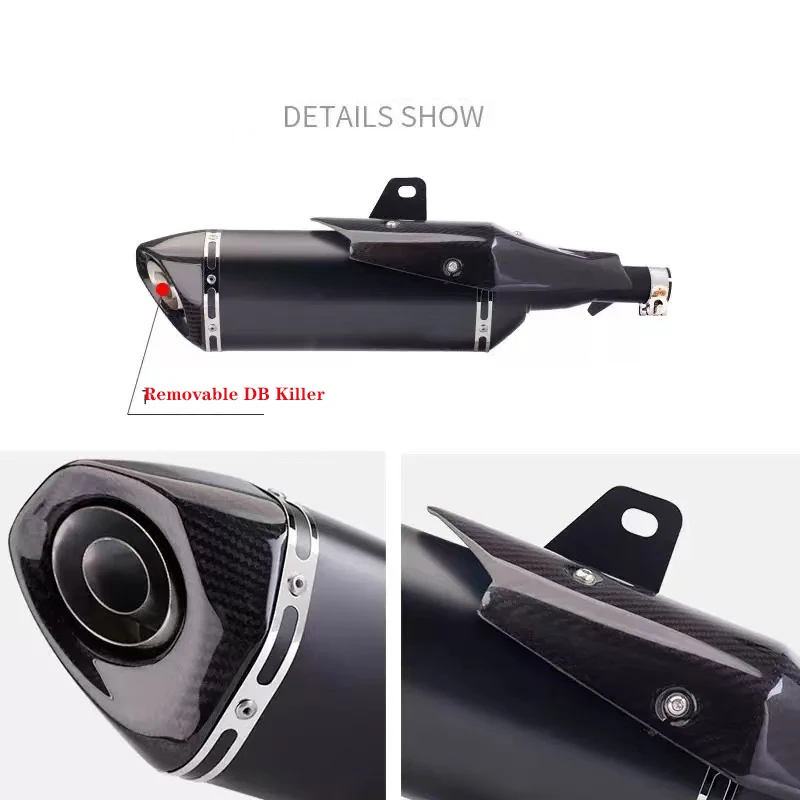 Tubo escape medio Honda X-ADV 750 Forza 750 silenciador de carbono - imagen 4