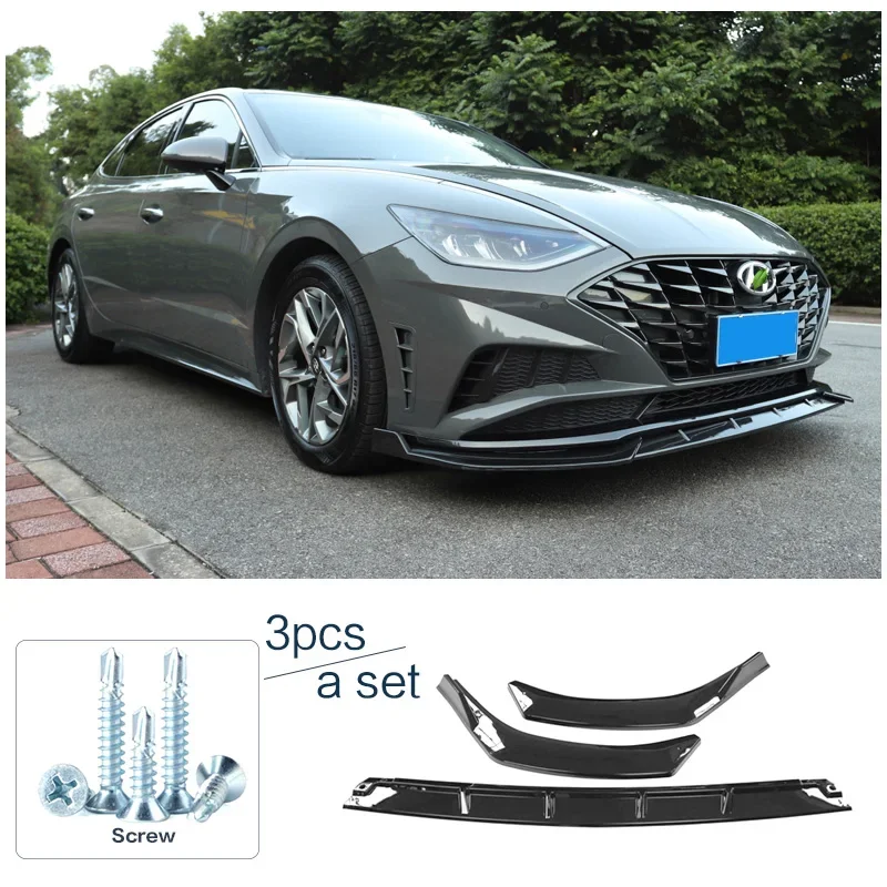Divisor delantero y alerón de labio carbono Hyundai Sonata 10ª 2019 - imagen 3