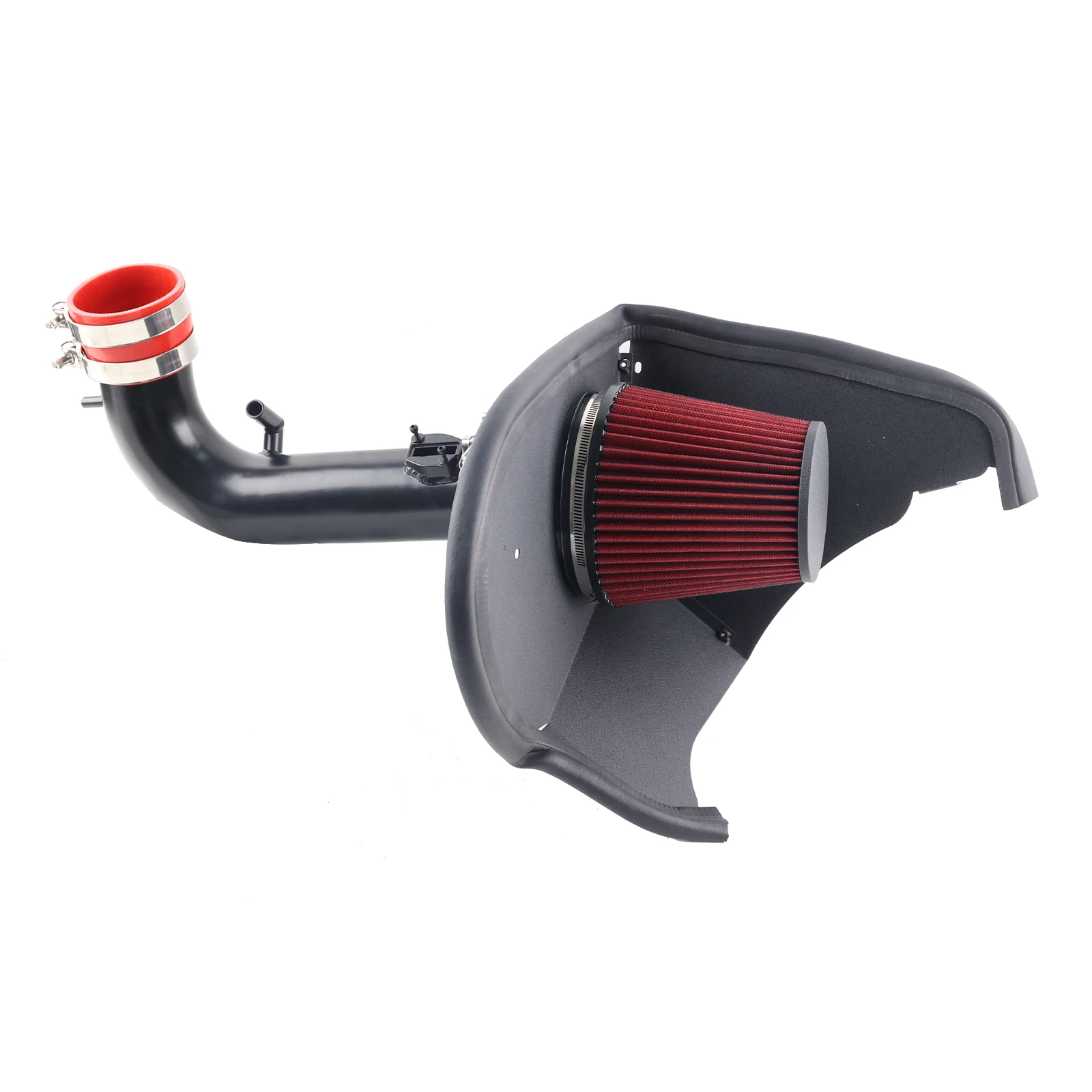 Detalle del escudo térmico y la admisión para Camaro V6
