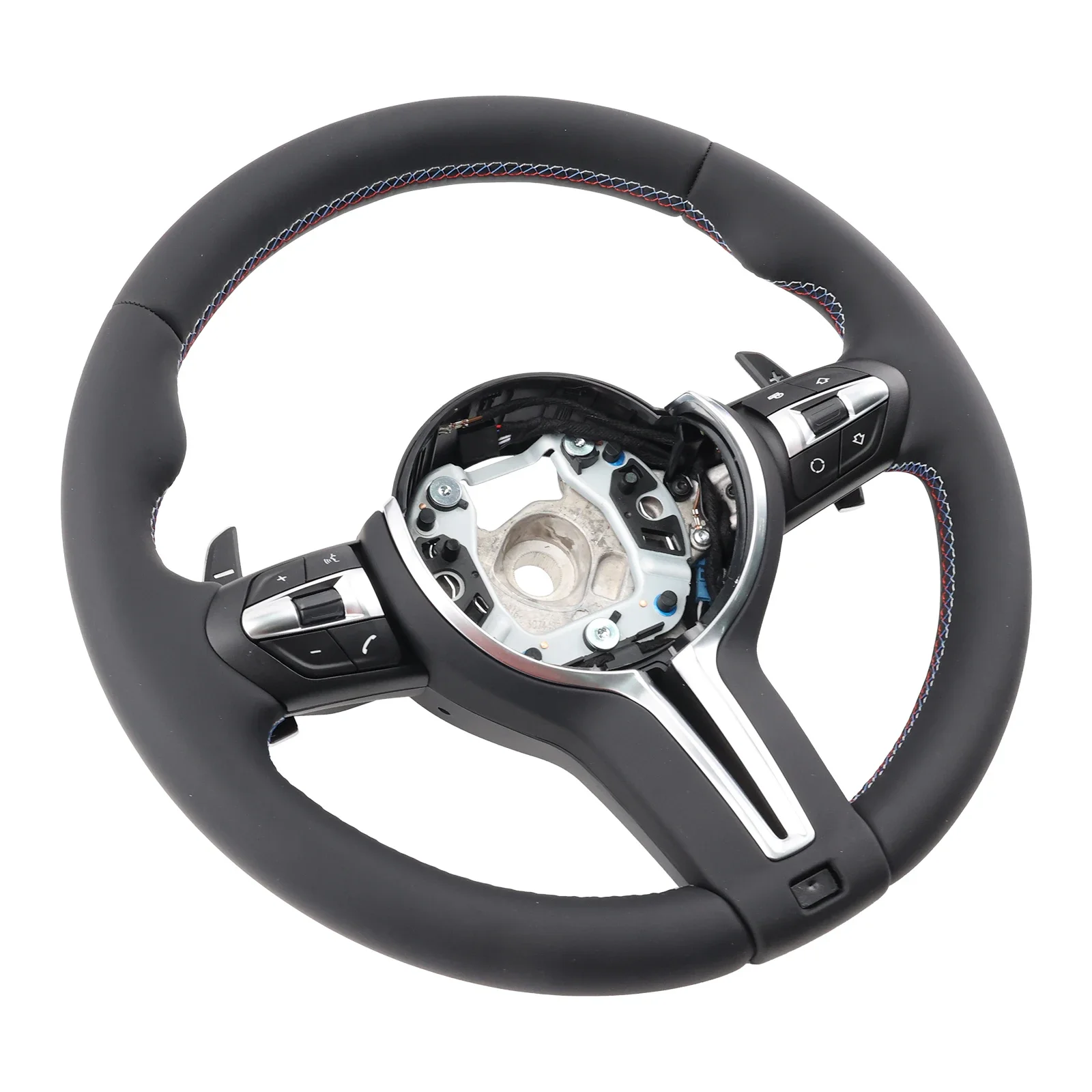 Volante de rendimiento para BMW, estilo deportivo, mejora de cuero de napa multifuncional para E70 E71 E84 E87 E90, accesorios para coche - imagen 4