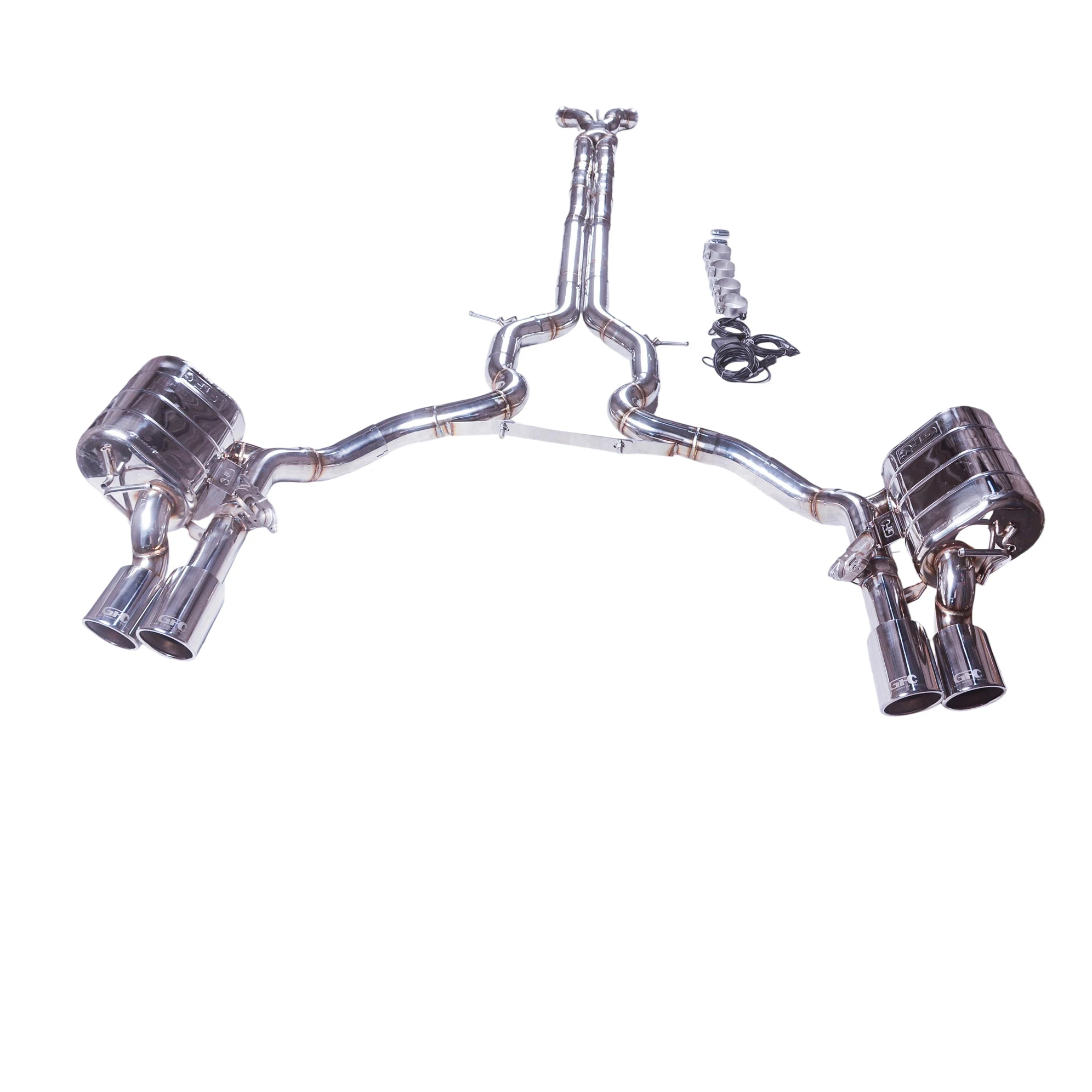 Silenciador de escape GFC catback para Porsche Paramera 2024-2025 976 2.9T, sistema de escape de válvula eléctrica para coche en acero inoxidable 304