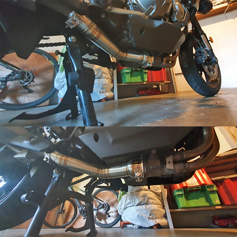 KLZ1000 silenciador de escape para Kawasaki Versys 1000 2012-2018 - imagen 2