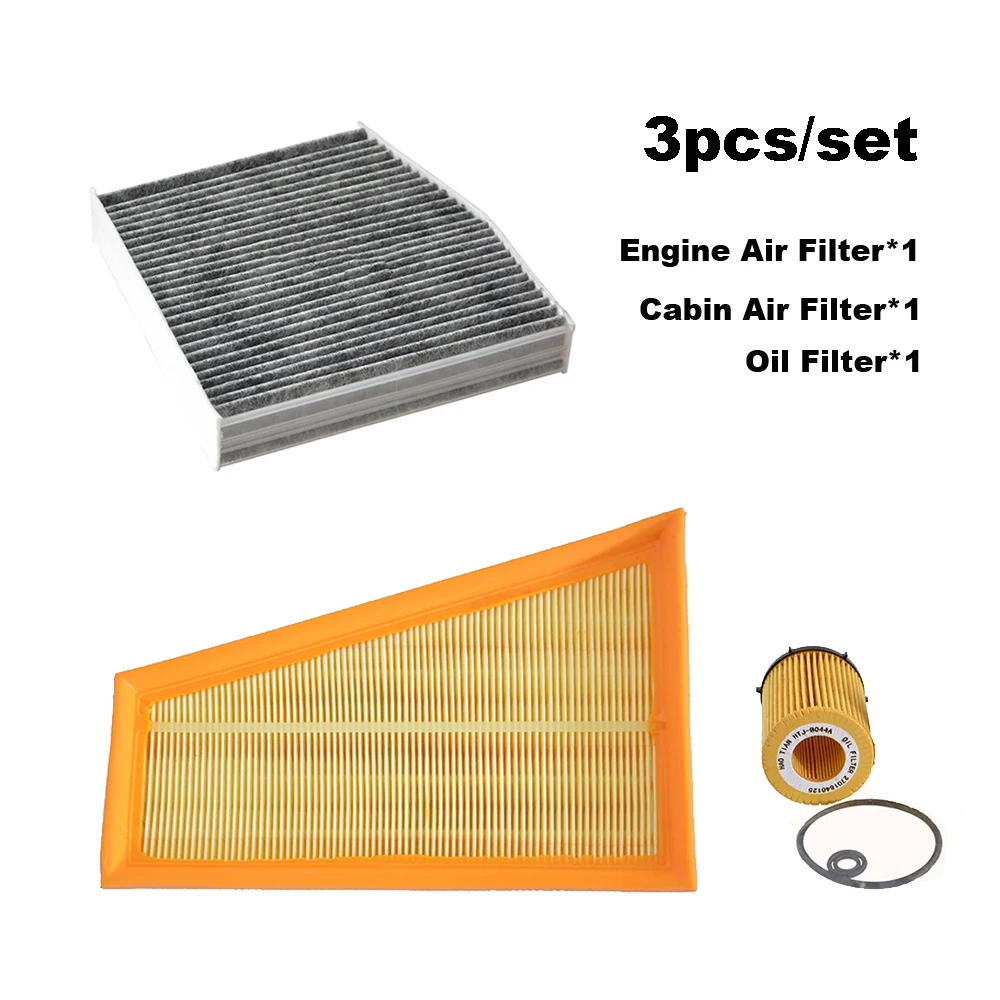 Kit filtros aceite, aire y cabina Mercedes para CLA C117 y GLA X156
